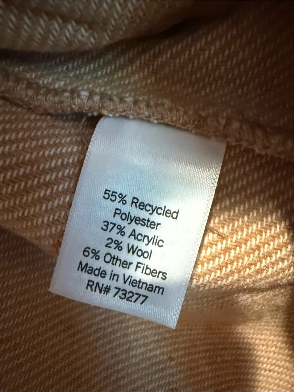 LC Lauren Conrad Beige Single-Button Pea Coat